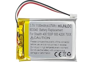 HXJNLDC 3.7V 803040 1100mAh Reemplazo de batería para Turtle Beach Ear Force Stealth 400 420X 500P 600 700X Gen 2 Auriculares inalámbricos con Sonido Envolvente para Juegos