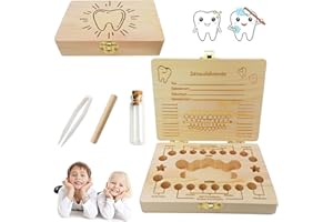 SUNSHINE SMILE Tooth Fairy Gifts Girls, Tooth Box Milk Teeth Girls, Tooth Box for Milk Teeth Boys, Boys Souvenir Box, Wooden Tooth Box, Milk Tooth Box Boys, Storage Box for Baby Teeth