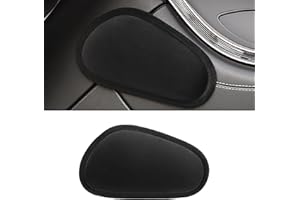 NOMEY LIANCHEN Armlehnen Polster Kniepolster Kniekissen Auto Armlehnen Polster Kniekissen Auflage Auto Knie Bein Ellenbogen Kissen für Knie Und Oberschenkel Auto-Innenzubehör (schwarz)