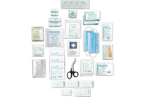 HM ARBEITSMEDIZIN NEUE DIN 13157 − Verbandkastenfüllung Erste-Hilfe-Koffer-Füllung Nachfüllset für Verbandskasten + Erste-Hilfe-Anleitung - für Betriebe - Baustelle - öffentliche Einrichtungen LW