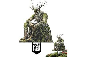 Ekukeon Garten-Dekostecker Waldgeist, Lustige Gartenfigure Baumstecker Gartenschilder Blumenstecker Frühlingsdeko,Märchengarten-Figur für Innen und Außen