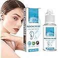 Azonee Piercing Aftercare Spray, Solution to Shrink Piercing Bumps, Saline Cleaning Solution, Piercing Cleaner, Suitable for Ears, Nose, Tongue, Navel Piercings, Cleansing Treatment, Soothing Mist