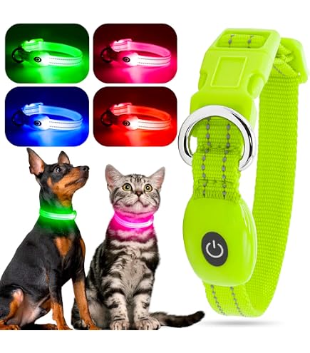 Leuchthalsband Für Hunde – Fluoreszierendes, Wasserdichtes Halsband In Weiß (verstellbar)