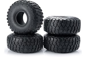 AMK 4 pz RC Crawler Pneumatico 2.2 "Pneumatici in gomma con inserti in schiuma 67x150mm per 1/10 RC Crawler Auto A-xial Wraith 90018 90048 RR10 SCX10 D90 T-raxxas TRX4 Pneumatici della ruota
