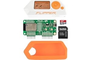 BARIUM ELECTRONICS Flipper Zero Complete Kit — Flipper Zero | Carte de développement WiFi | Étui en Silicone | Carte MicroSD 32 Go | Adaptateur MicroSD vers SD