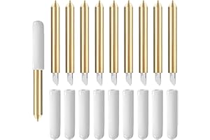 Yuiturt 10 Pieces Fine Point Blades for Cricut, Replacement Blades Compatible with Cricut Maker 3, Explore Air/Air 2, 45°/60° for Precise Cutting and Maximum Fineness