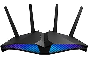 ‎ASUS Asus RT-AX82U Gaming Router (Ai Mesh WLAN System, Aura RGB, WiFi 6 AX5400, Gaming Engine, Gigabit, 1.5 GHz TC CPU, AiProtection, USB 3.2)