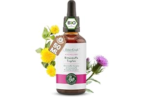 ‎BITTERKRAFT BitterKraft! Bittertropfen ohne Alkohol 50 ml – Bio Bitterstoffe mit 9 Kräutern nach Hildegard von Bingen – vegan & ohne Zusatzstoffe – Made in Germany