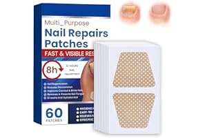 YAGASPANTERY 60 Stück Nagel Pflaster,Nail Patches,Nagelzpflaster,Nail Care, Schnell Nagelreparatur für Beschädigte Nägel,für Frauen und Männer(Hautfarbe)
