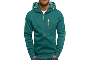 VANVENE Mens Hoodies Sweatshirt Zip Up Lightweight Jackets Jumper Sweater