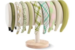 ProCase Opaska na włosy, stojak na włosy, 1 sztuka, organizer na gumkę do włosów, stojak na biżuterię, do bransoletek, naszyjników, beżowa