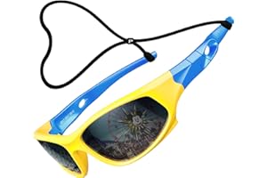ATTCL Mixte Enfant Sport Lunettes De Soleil Polarisées UV400 Ultra Léger Flexible Cadre CAT 3 CE