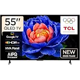 TCL 55 in&ccedil; Akıllı TV 55T6D 4K Premium QLED Renkli Quantum Crystal HDR10+ Oyun Google TV, Dolby Vision Atmos, DTS Virtual X, M