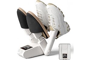 Seche Chaussure Electrique, Diealles Shine Rack Portable Sèche Chaussures, Chauffe Chaussure avec Minuterie, Séchage Rapide Seche Bottes Soufflant pour Chaussures