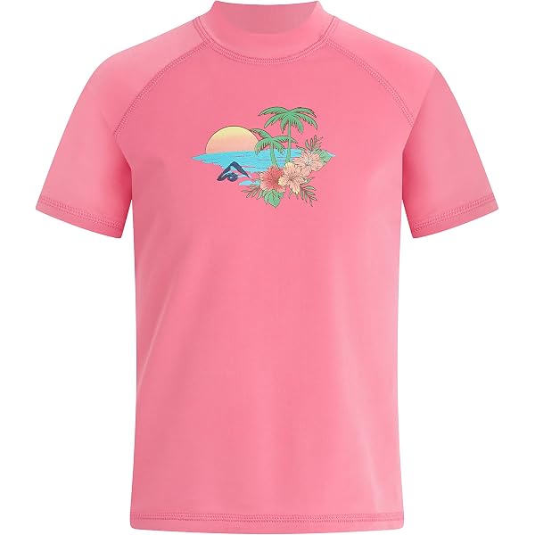 Kanu Surf Bathing Suits Kanu Surf Girls' Charlotte Rashguard Upf 50 Sun Protection Swim Shirt 261442