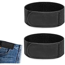 flintronic Gespvrije elastische riem, 2 stuks, gespvrije elastische riem voor dames, riem zonder gesp, onzichtbare verstelbare stretchriem, onzichtbare riem voor jeansbroeken, M