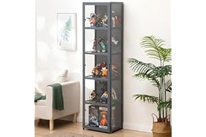 Dtyubfg Vitrine für Sammlerstücke, Holzvitrine, Acryl-Vitrine, Acryl-Sammlungsvitrine, multifunktionale staubdichte Acryl-Vitrine, durchsichtige Vitrine für Wohnzimmer und Büro