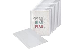 EXERZ A5 Couver-livre de cahier d'exercices transparent,10pcs résistant à l'eau - Vestes de protection à enfiler pour ordinateur portable, pochette en PVC (lot de 10)