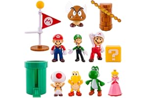 NTGFU Super Cake Toppers, Figures Set Birthday Cake Dolls Toppers Decorations Cupcake Toppers Birthday Party Decorations Supplies for Kids Boy Girl Birthday Shower Party Supplies