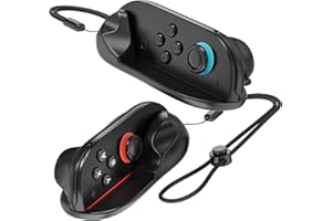 Fosmon Nintendo Switch 2 Joy Con Mouse Grip (1 Pair) Ergonomic Left & Right Hand Grip Gaming Controller for Joycon 2 - Black