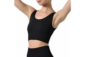 Risalti Top Donna Sportivo in Microfibra Elasticizzata Ideale per Lo Sport ma Anche per Un Look Casual, Reggiseno Sportivo Ilena