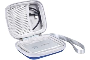 WERICO Twarde etui do Samsung T7 Touch / T7 przenośny dysk SSD 500 GB 1 TB 2 TB etui (niebieski)