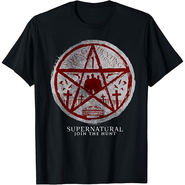 Supernatural Men's Dawn Of Darkness T-Shirt - Black, Official Merchandise, 100% Cotton, Slim Fit - View #6