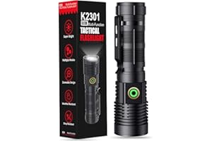 ‎BANRAL Banral Led Taschenlampe Aufladbar - Taschenlampe Extrem Hell - Mini Taschenlampe mit 4 Modi, Stufenlos Dimmbar, Magnetisch, Wasserdicht Taktisch Taschenlamp für Outdoor Camping polizei Notfälle