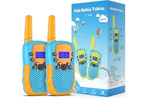 Kearui Giocattoli Bambini 3-9 Anni,Walkie Talkie Bambini 8 Canali Radio Giocattolo a 2 vie Con Torcia LCD Retroilluminata Giocattoli All'aperto al Coperto,Regali per 3-12 Ragazze o Ragazzi