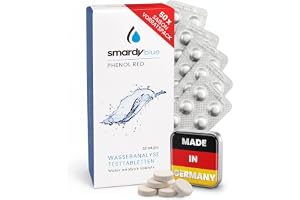 smardy 50x fotometertesttabletter fenolrött för pH-test i pooltestare