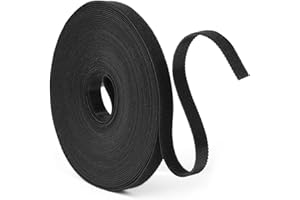 URAQT Opaski kablowe, taśma do wielokrotnego użytku, opaski kablowe do organizera kabli, opaski kablowe do domu i biura, opaska do roślin (1cm * 10m)