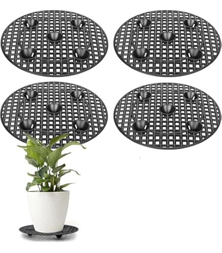Lot De 100 Joints Ronds En Maille Pour Trou De Pot De Fleurs De 5,1 Cm Et 10,2 Cm, Pour Trou De Drainage Des Plantes, Grille Inférieure Pour Bonsaï, Empêche Le Sol