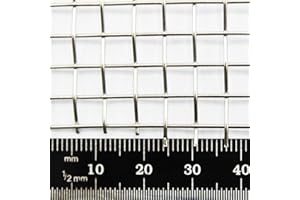 THE MESH COMPANY Heavy Duty Square Wire Mesh 304 Stainless Steel Woven Wire Mesh | 4 LPI x 0.9mm Wire (A5 (150 x 210mm))