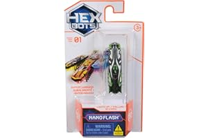 HEX BOTS Flash Nano Single, Sensory Cats with Vibration Technology, Insect Toys & Mini Robot Toy for Kids Ages 3 & Up (Spin Master 6071532)