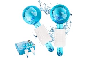 ENCURYNA Facial Ice Globes, wałek do masażu twarzy, chłodzące kule do masażu twarzy do zimnej skóry, ujędrniają skórę, redukują obrzęki i cienie pod oczami