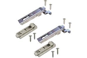 GAMOBIFER SALICE. Cerniera per Ante con Apertura 105°. Applicazioni Varie. (PROFILI METALLICI, Collo:0 Base H00 Vite Legno)