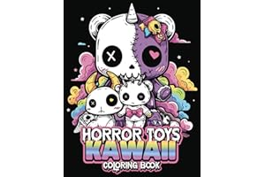 Horror Toys Creepy Kawaii Coloring Book: Spooky and Cute Nightmare Bears, Chibi Dolls, Pastel Goth Unicorns and More | Gothic Anime Cartoon Style Art for Adults and Teens Mindfulness and Relaxation