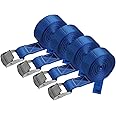 BB Sport Cinghia di fissaggio Cinghie di tensione, 2,5m 4m 6m - diverse quantità, sicura del carico resistenza fino a 250 kg 