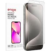 Engo Apple iPhone 15 Pro İle Uyumlu Mat Ekran Koruyucu Parmak İzi Bırakmaz Parlama &Ouml;nleyici Dayanıklı Esnek Yapılı Kırılmaz 9