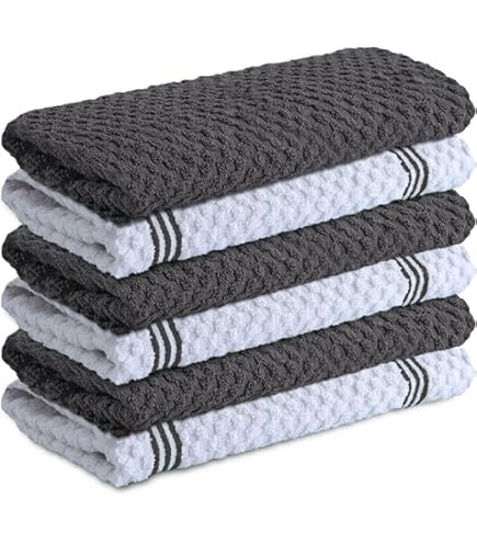6-teiliges Handtuch-Set Aus Baumwolle – Türkisfarben, Weich & Saugstark, 2 Badetücher + 2 Handtücher + 2 Waschlappen