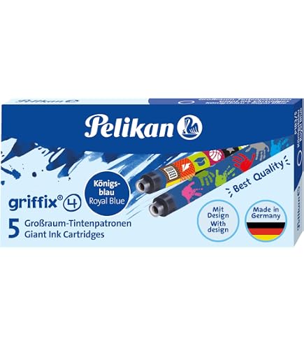 Pelikan Cartucce Inchiostro Per Penna Griffix - Blu, Confezione Da 5 Pezzi (CF5) - 2