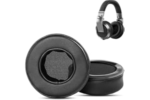 HAIZEEN Cuscinetti Auricolari Compatibili con Pioneer DJ HDJ-X5 HDJ-X7 HDJ-X10 Cuffie Cuscinetti di Ricambio (Pelle di Proteina/Schiuma Memory)