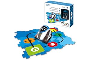 Xtrem Bots - Woki, zabawka robota, programowalna, robot, prezent dla dzieci w wieku 4 lat lub więcej, nauczyciel interaktywny, z muzyką, dźwiękiem i światłem
