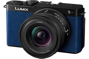 Panasonic Lumix DC-S9NE-A Videocamera mirrorless Full Frame Open Gate per vlogging, 24,2 MP, video 6K/4K, PDAF 779 punti, stabilizzazione dell'immagine, WiFi, Blu, con S-R1840E 18-40mm S Obiettivo