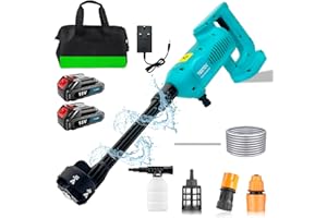 ANUPTTA Cordless Pressure Washer Portable Pressure Washer 652PSI High Pressure Cleaner Jet Car Washer Gun with 2x3.0Ah Battery & Charger,6-In-1 Nozzles, Foam Generator, Hose for Patio Cleaning and Car Washing