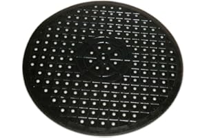 Yius Inserto per lavello, protezione per lavello, tappetino scolapiatti tagliabile, tappetino per lavello (nero rotondo), taglia unica