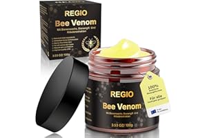 REGIO Bienengiftsalbe 100g – Natürliche Pflegecreme mit Bienengift & Kräuterextrakten, kühlend & wärmend, zieht schnell ein, ideal für Massage Muskel Gelenkpflege hautfreundlich wohltuend (Original)