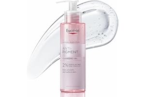 Eucerin Anti-Pigment Gel Detergente Viso 200 ml, Detergente schiumogeno antimacchie con 2% complesso esfoliante viso AHA, Acido Glicolico e Acido Lattico, Cleanser per tutti i tipi di pelle