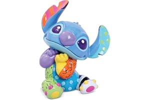 ENESCO Disney Tradition Stitch Scatola a Finestra Minifigurina, Resina, Multicolore, 4 x 4 x 10 cm