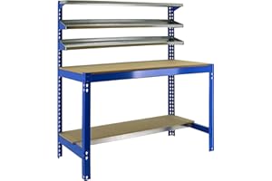 SimonRack 448100045127514 Bt/1 1200 Kit d' Etabli Bleu/Bois